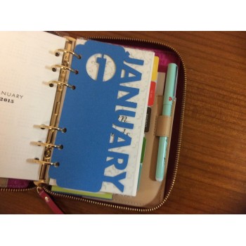 Monthly Tab Inserts for Personal Size Filofax/Kate Spade Planner/Organizer